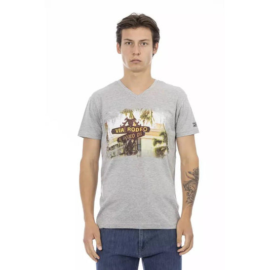 Trussardi Action Gray Cotton Men's T-Shirt