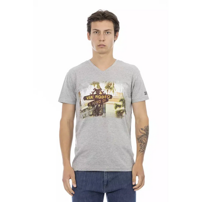 Trussardi Action Gray Cotton Men's T-Shirt