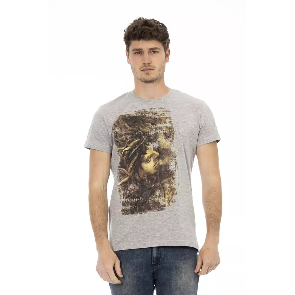 Trussardi Action Gray Cotton Men's T-Shirt
