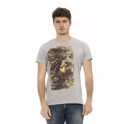 Trussardi Action Gray Cotton Men's T-Shirt