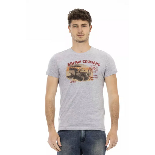 Trussardi Action Gray Cotton Men's T-Shirt