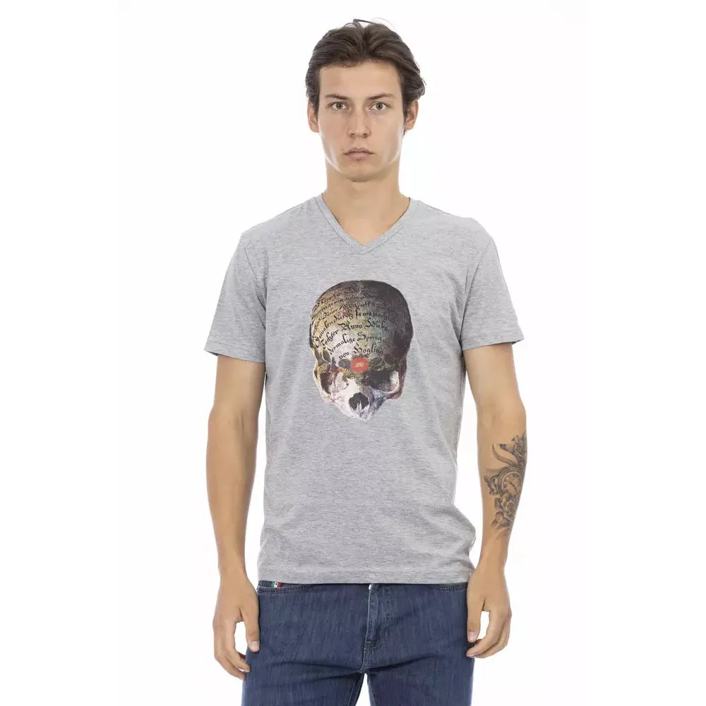 Trussardi Action Gray Cotton Men's T-Shirt