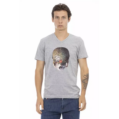 Trussardi Action Gray Cotton Men's T-Shirt