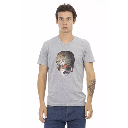 Trussardi Action Gray Cotton Men's T-Shirt