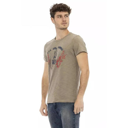 Trussardi Action "Green Cotton Men T-Shirt"