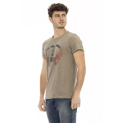 Trussardi Action "Green Cotton Men T-Shirt"