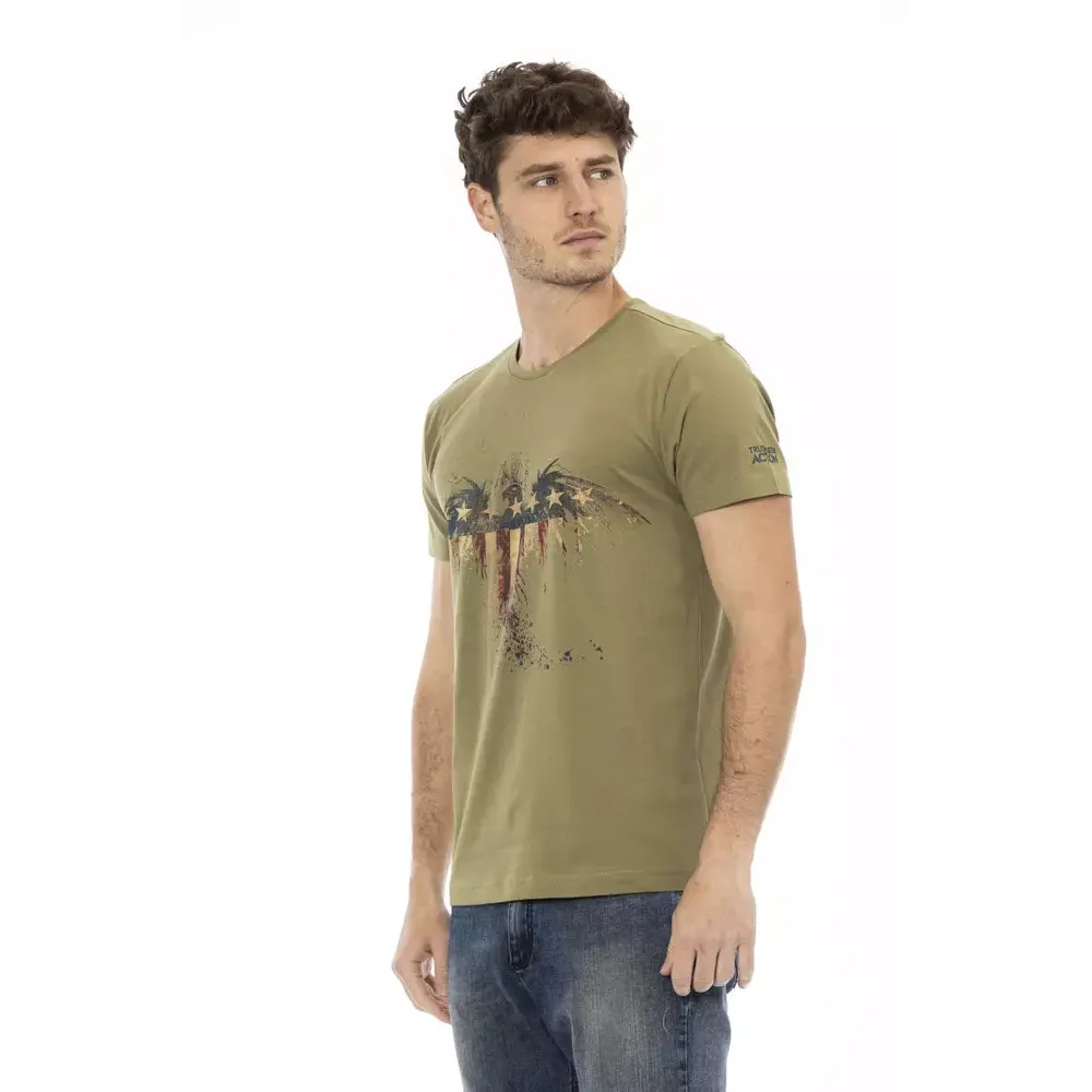 Trussardi Action Green Cotton Men's T-Shirt