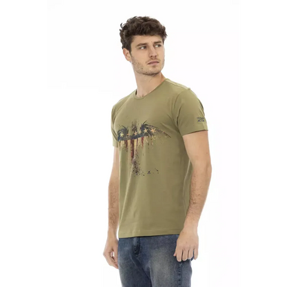 Trussardi Action Green Cotton Men's T-Shirt