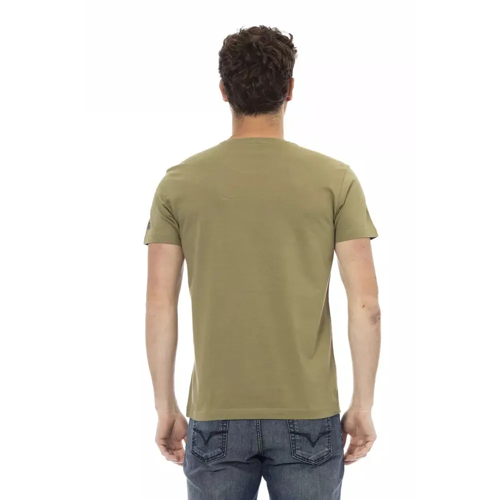 Trussardi Action Green Cotton Men's T-Shirt