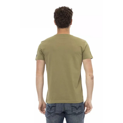 Trussardi Action Green Cotton Men's T-Shirt