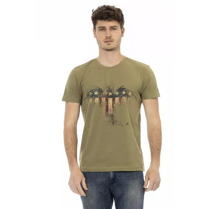 Trussardi Action Green Cotton Men's T-Shirt