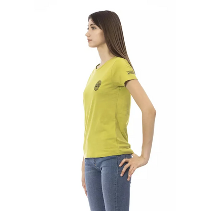 Trussardi Action Green Cotton Women T-Shirt