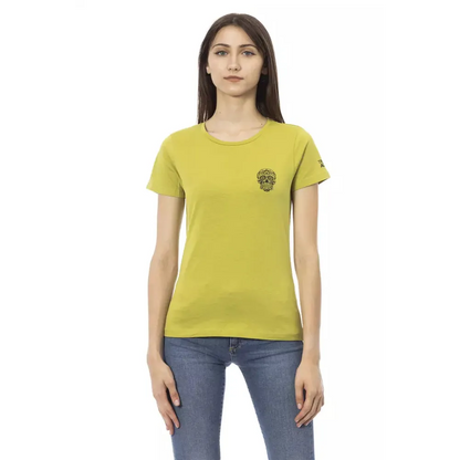 Trussardi Action Green Cotton Women T-Shirt