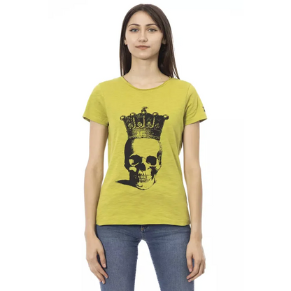 Trussardi Action Green Cotton Women T-Shirt