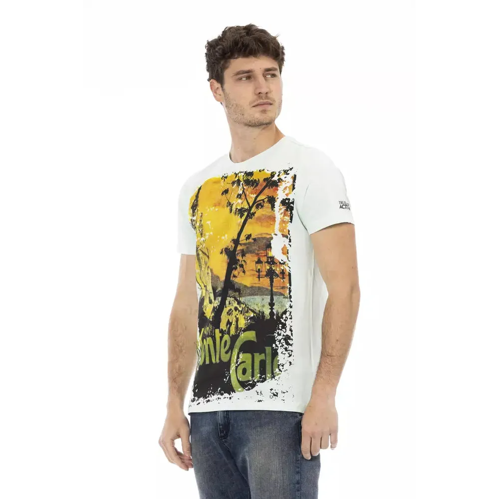 Trussardi Action "Light Blue Cotton Men's T-Shirt"