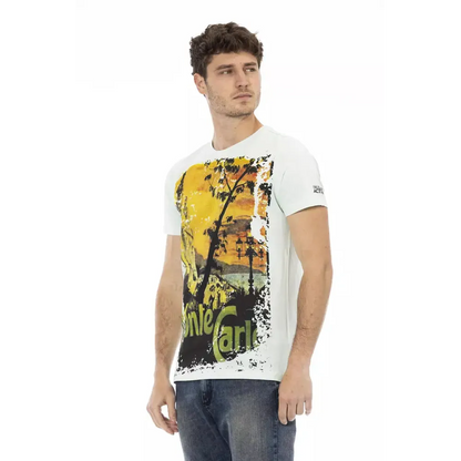 Trussardi Action "Light Blue Cotton Men's T-Shirt"