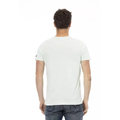 Trussardi Action "Light Blue Cotton Men's T-Shirt"