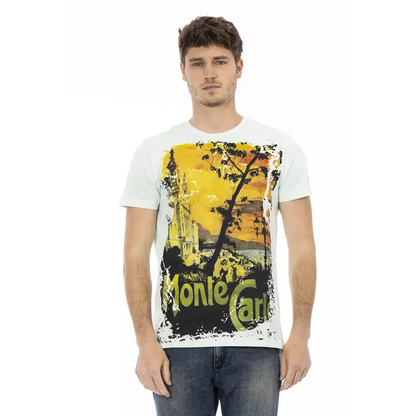Trussardi Action "Light Blue Cotton Men's T-Shirt"