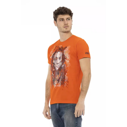 Trussardi Action Orange Cotton Men's T-Shirt