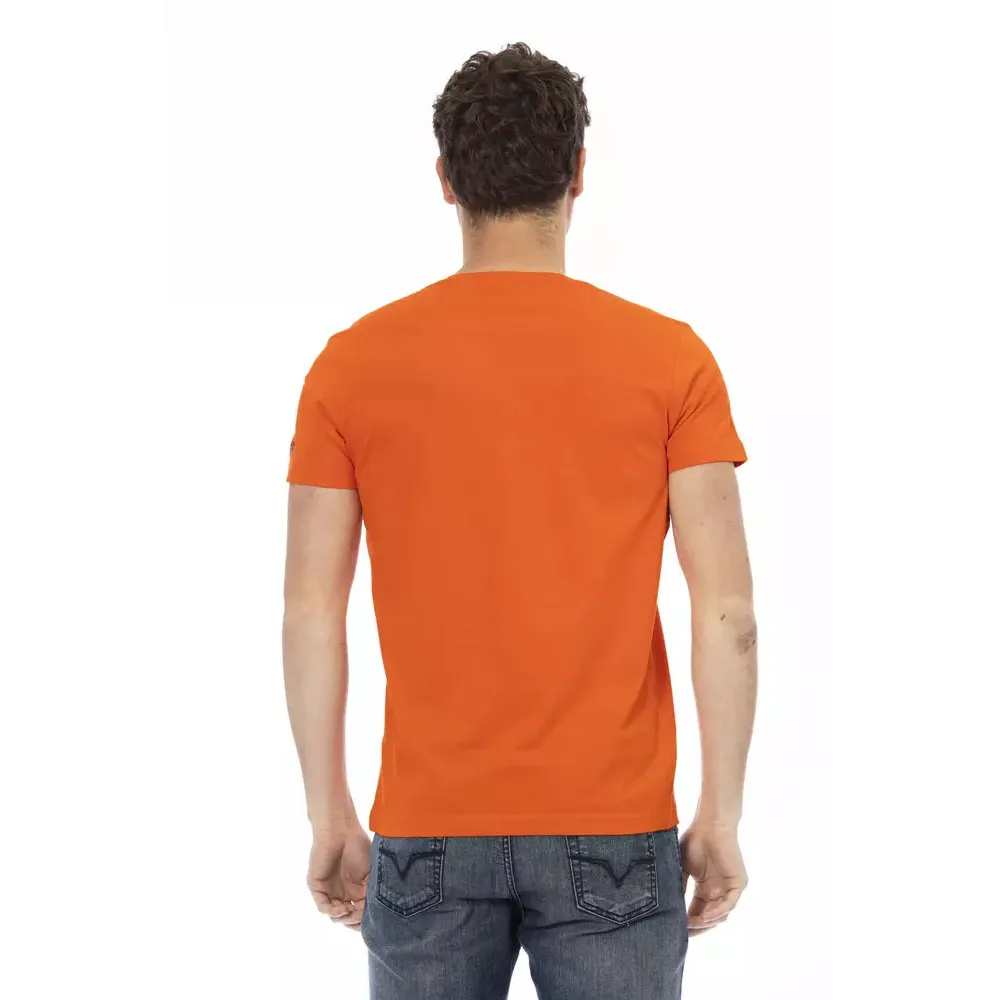 Trussardi Action Orange Cotton Men's T-Shirt