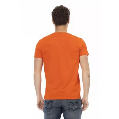 Trussardi Action Orange Cotton Men's T-Shirt