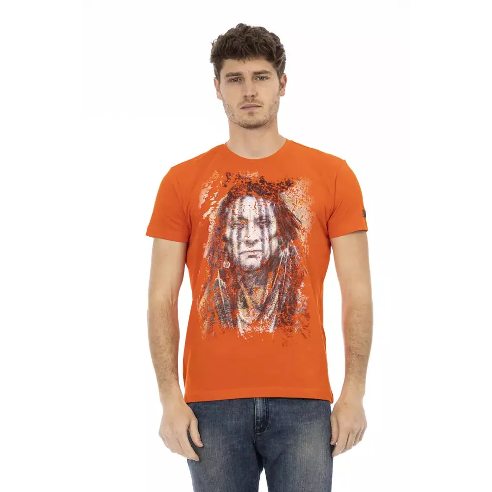 Trussardi Action Orange Cotton Men's T-Shirt
