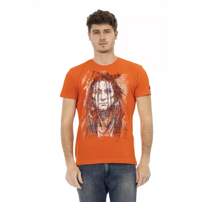 Trussardi Action Orange Cotton Men's T-Shirt