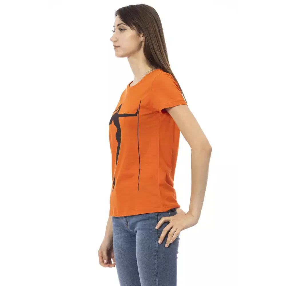 Trussardi Action Orange Cotton Women T-Shirt