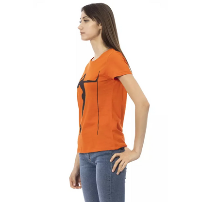 Trussardi Action Orange Cotton Women T-Shirt