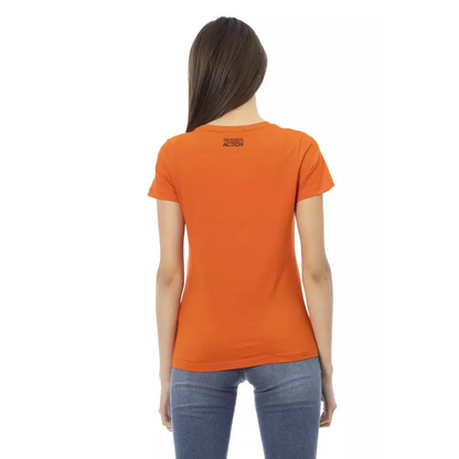 Trussardi Action Orange Cotton Women T-Shirt