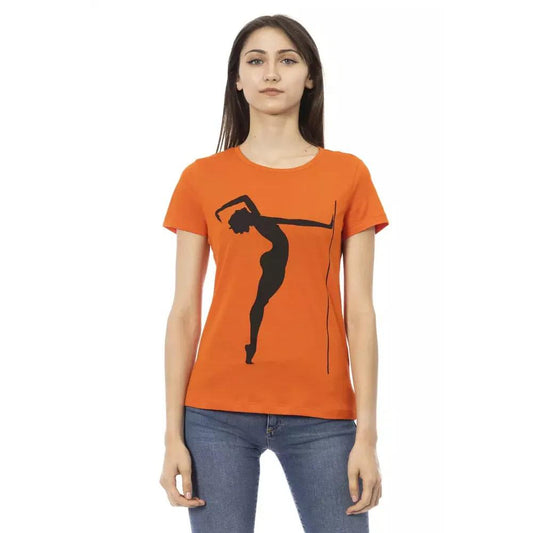 Trussardi Action Orange Cotton Women T-Shirt