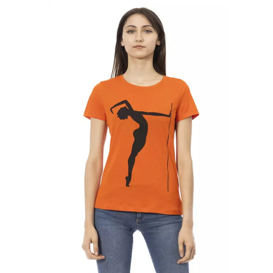 Trussardi Action Orange Cotton Women T-Shirt