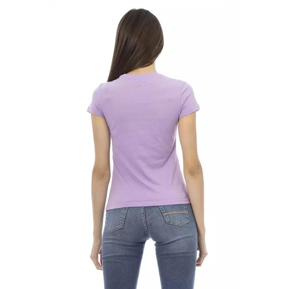 Trussardi Action Purple Cotton Women T-Shirt