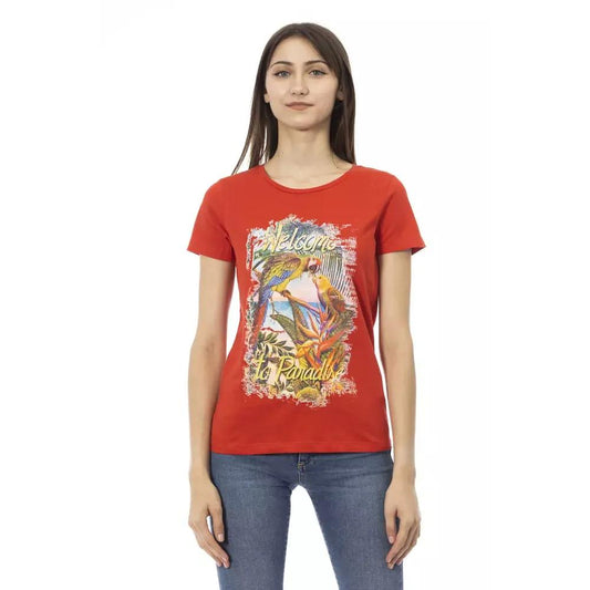 Trussardi Action Red Cotton Women T-Shirt