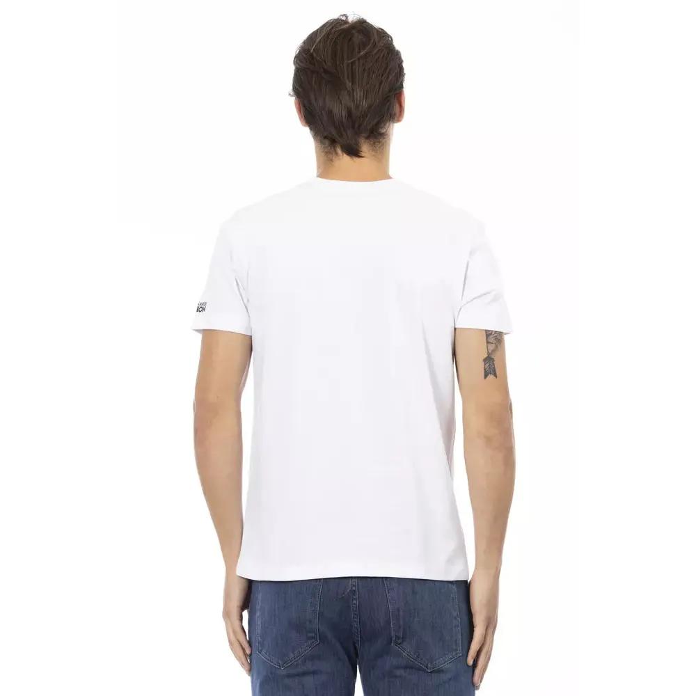 Trussardi Action White Cotton Men T-Shirt