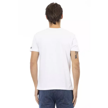 Trussardi Action White Cotton Men T-Shirt
