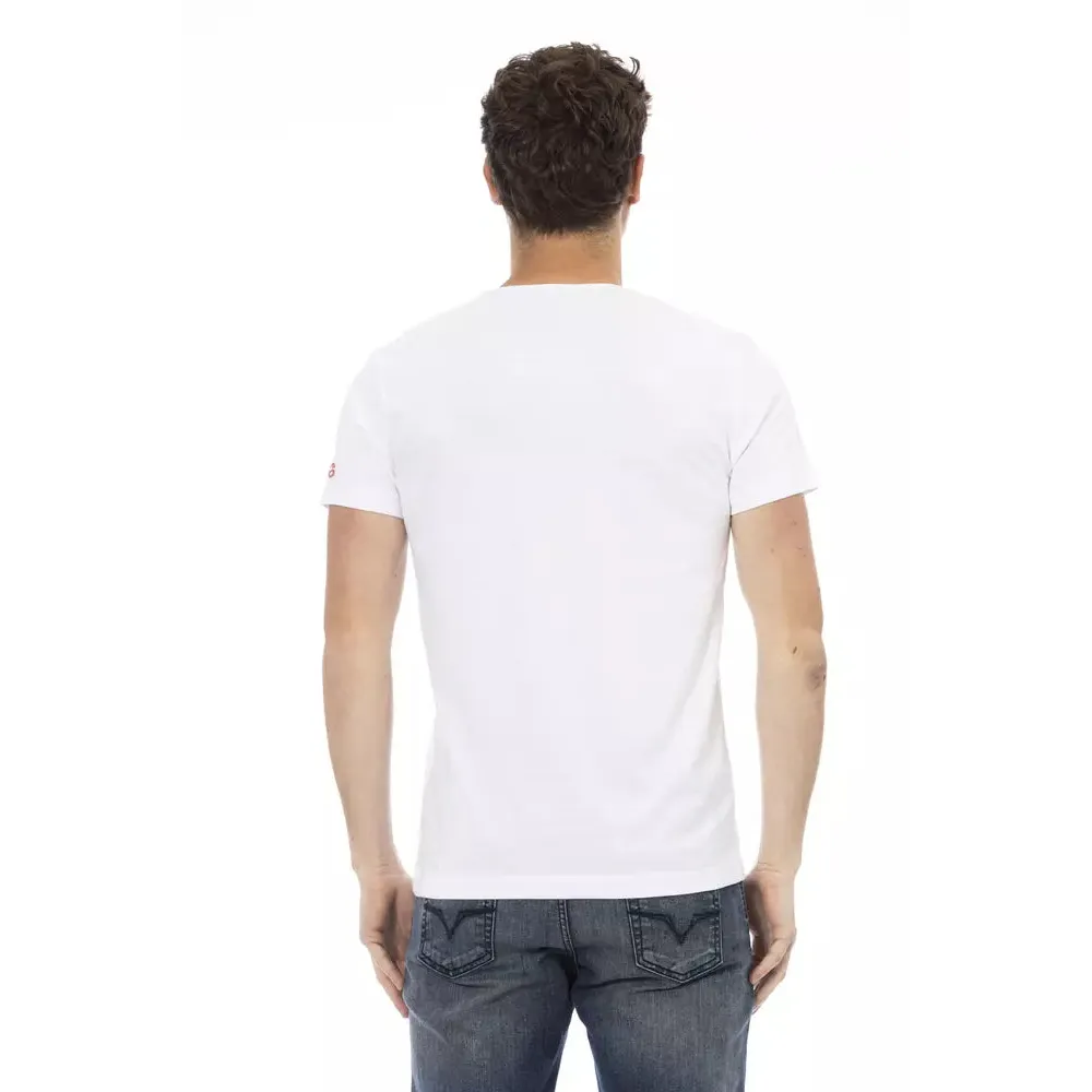 Trussardi Action White Cotton Men T-Shirt