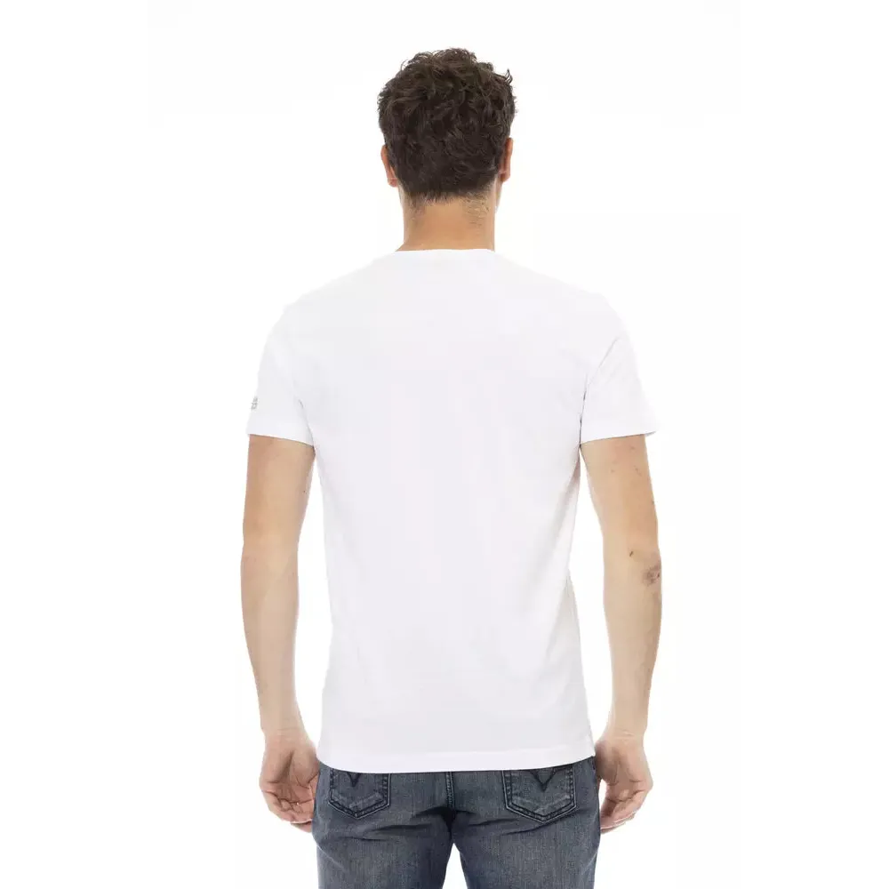 Trussardi Action White Cotton Men T-Shirt