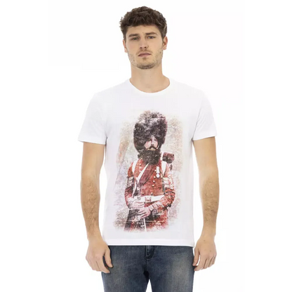 Trussardi Action White Cotton Men T-Shirt