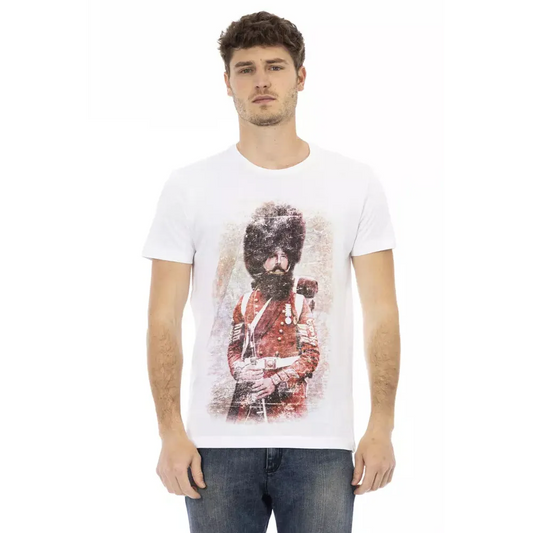 Trussardi Action White Cotton Men T-Shirt