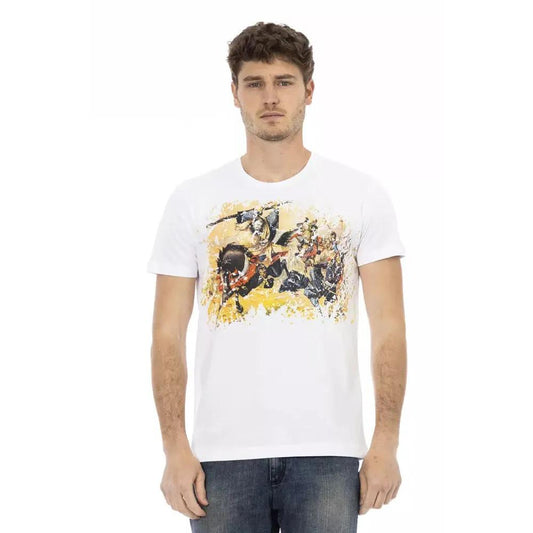 Trussardi Action White Cotton Men T-Shirt