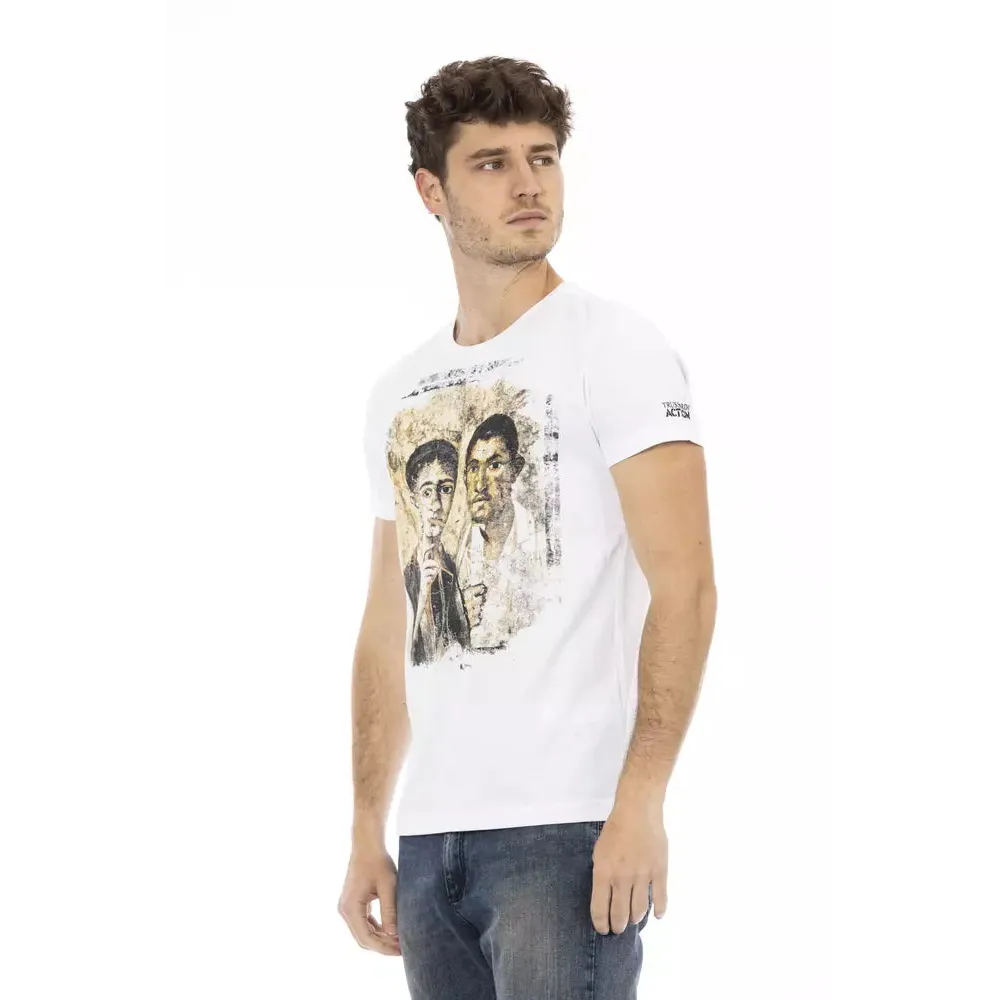 Trussardi Action White Cotton Men's T-Shirt