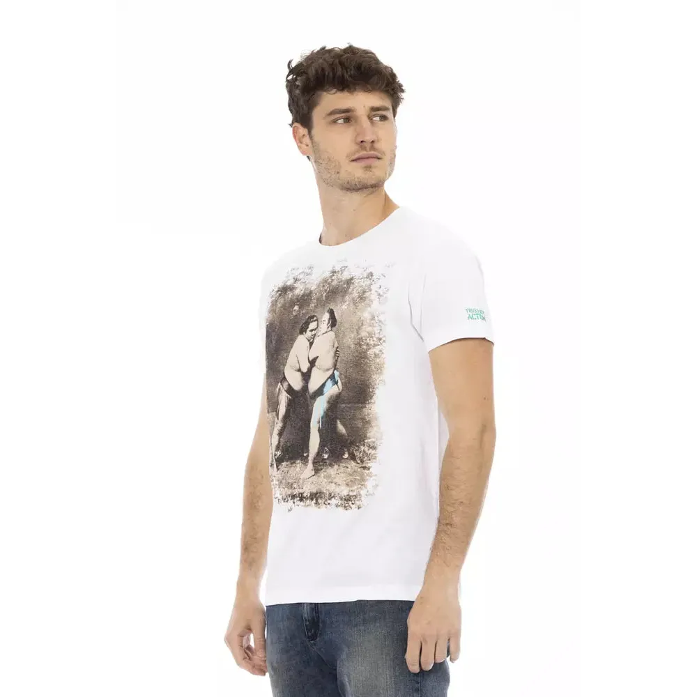 Trussardi Action White Cotton Men's T-Shirt