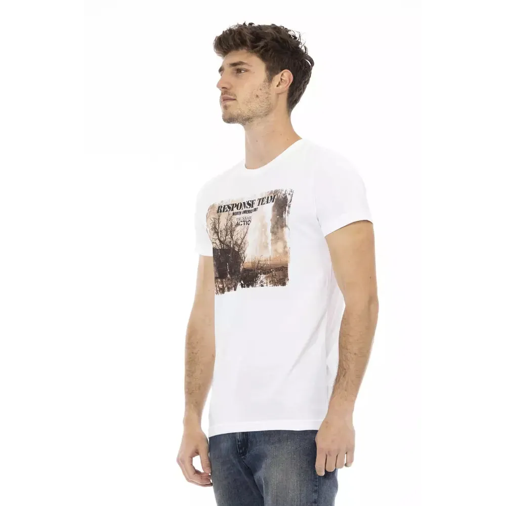 Trussardi Action White Cotton Men's T-Shirt