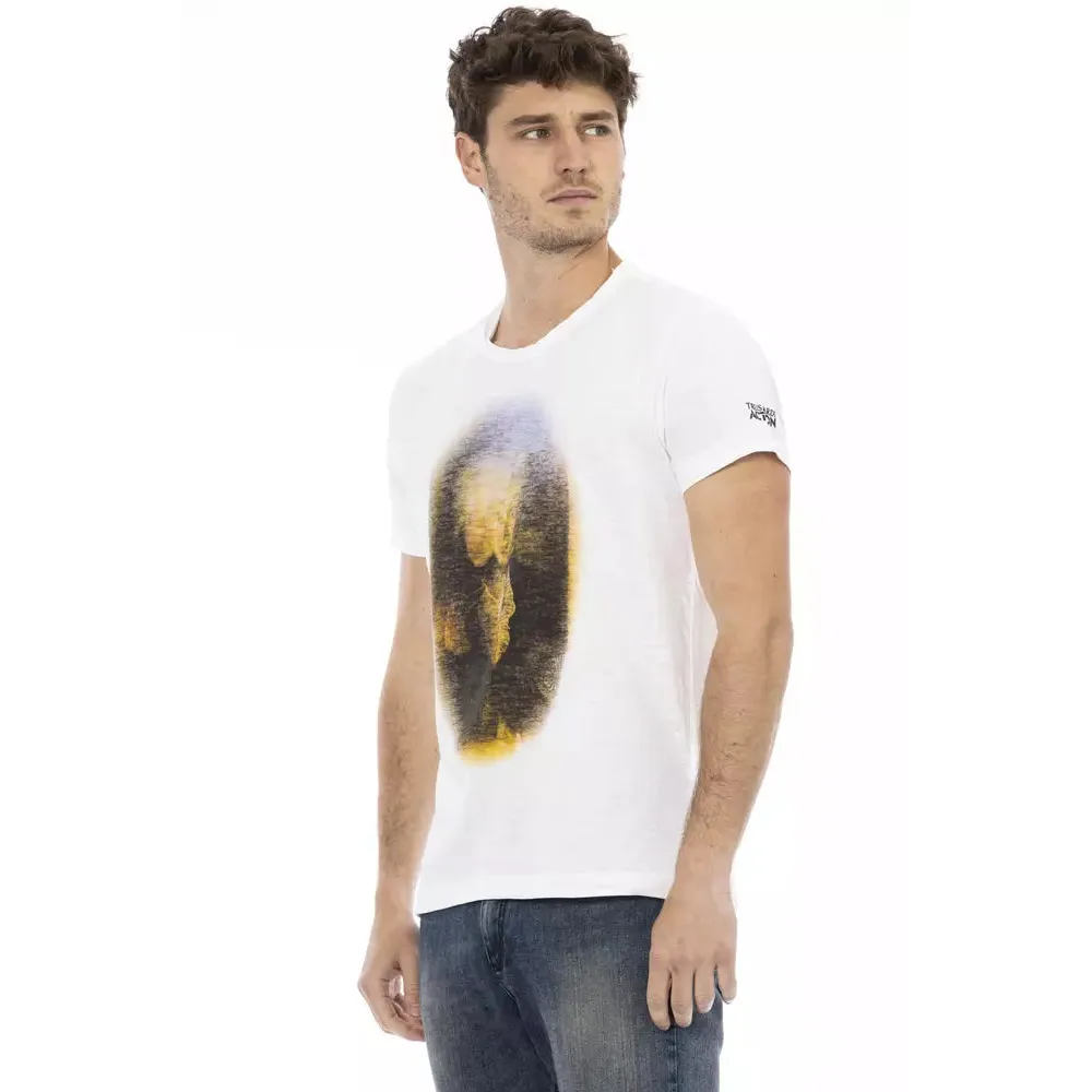 Trussardi Action White Cotton Men's T-Shirt