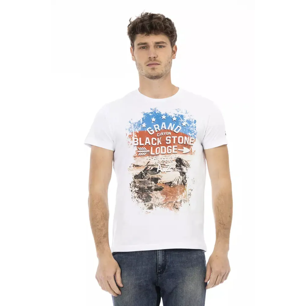 Trussardi Action White Cotton Men's T-Shirt