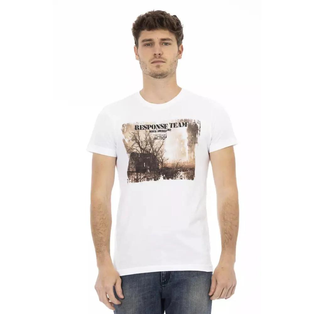 Trussardi Action White Cotton Men's T-Shirt