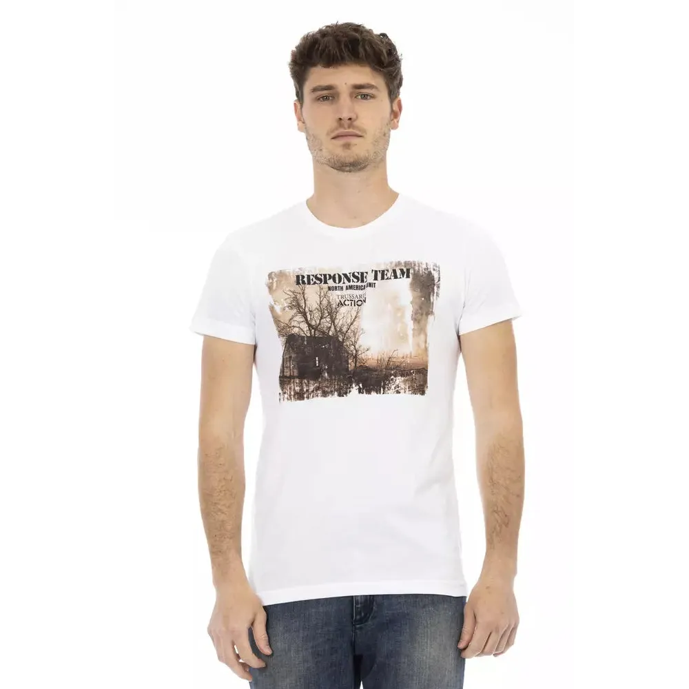 Trussardi Action White Cotton Men's T-Shirt