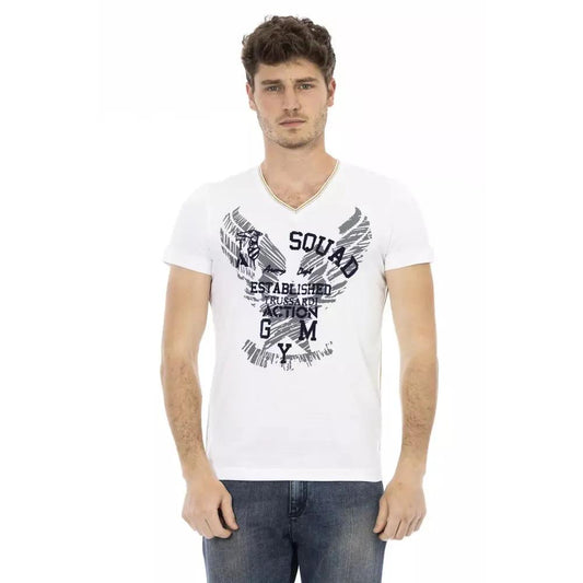 Trussardi Action White Cotton Men's T-Shirt