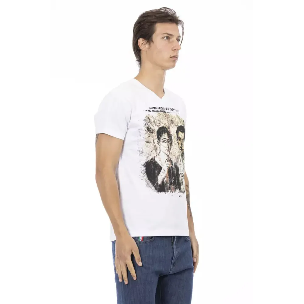 Trussardi Action White Cotton T-Shirt